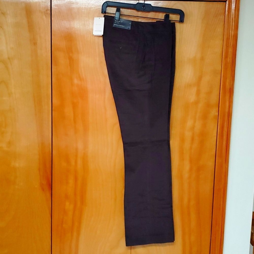 NEW w TAGS Banana Republic 4 chocolate brown narrow corduroy pants 👖